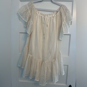 Significant Other off-white eyelet dress